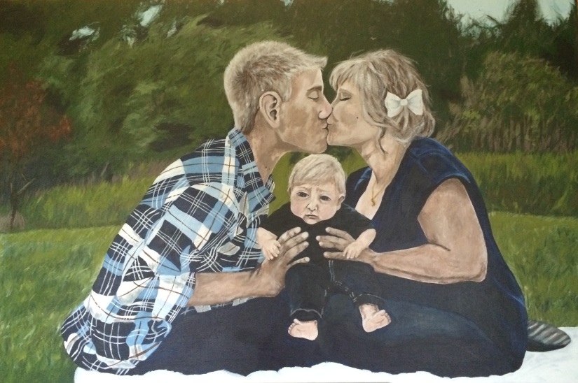 The Ekholm Family ~ acrylic paint ~ 2014